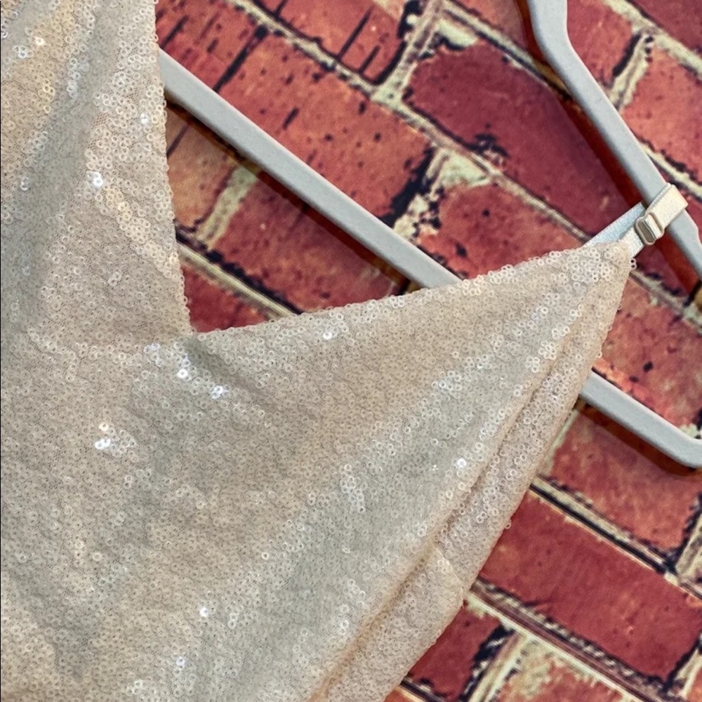 sequin long dress